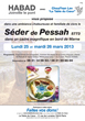 Affiche Pessah 2013